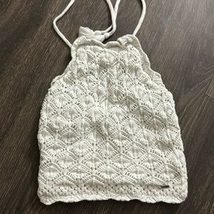 Crocheted hollister crop top